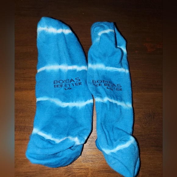 Bombas Blue Tie Dye Very No Show Socks - Picture 1 of 2